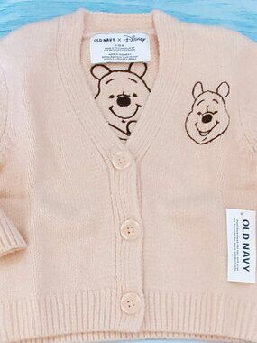 Disney© Embroidered Graphic Cardigan Sweater for Baby 6 mos NWT
